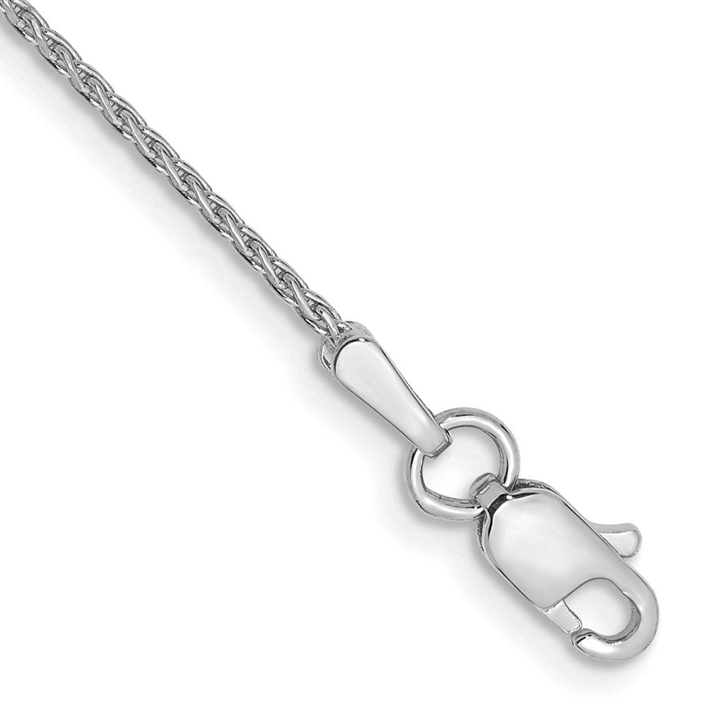 14k White Gold 1mm D/C Parisian Wheat Chain