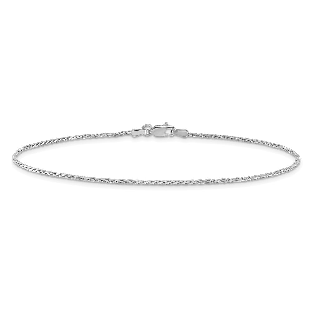 14k White Gold 1.4mm D/C Parisian Wheat Chain