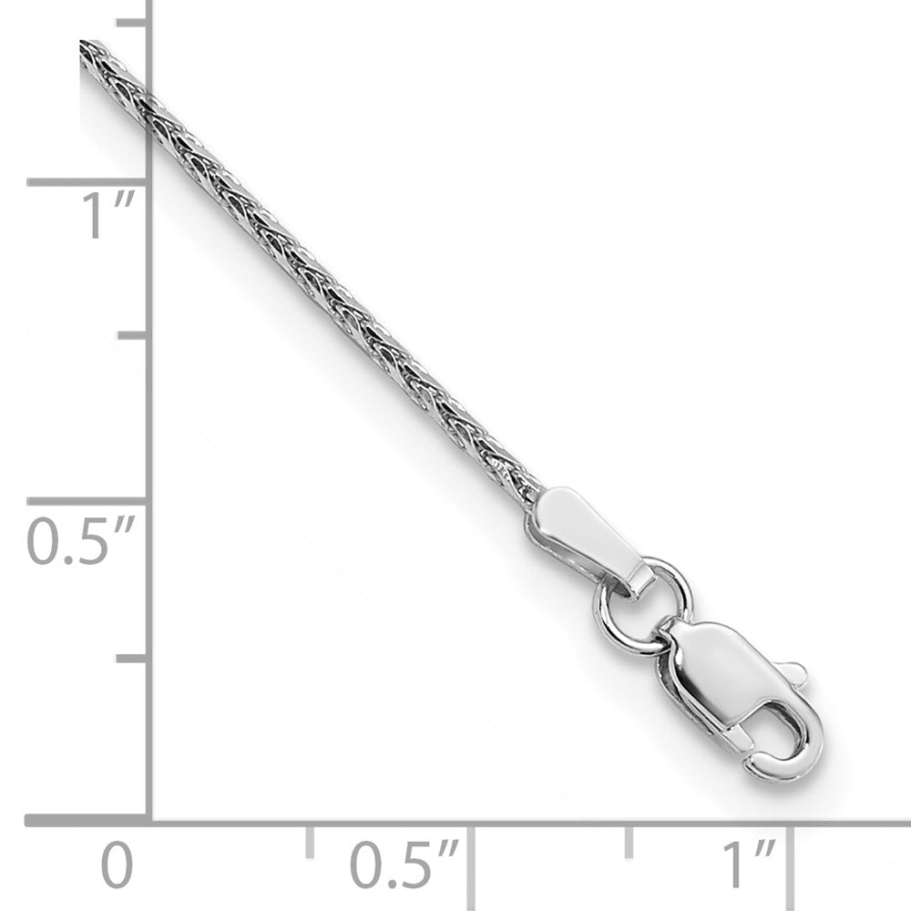 14k White Gold 1.4mm D/C Parisian Wheat Chain