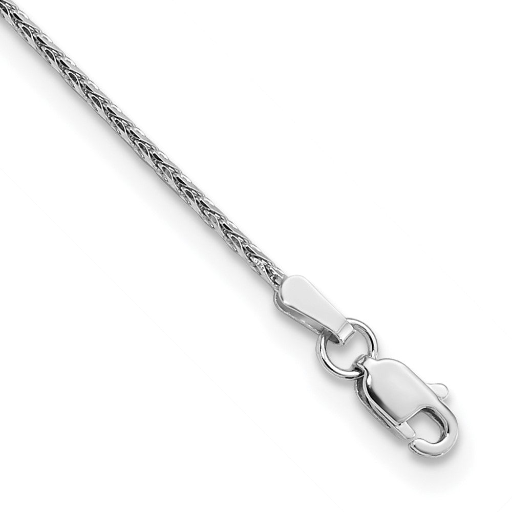 14k White Gold 1.4mm D/C Parisian Wheat Chain