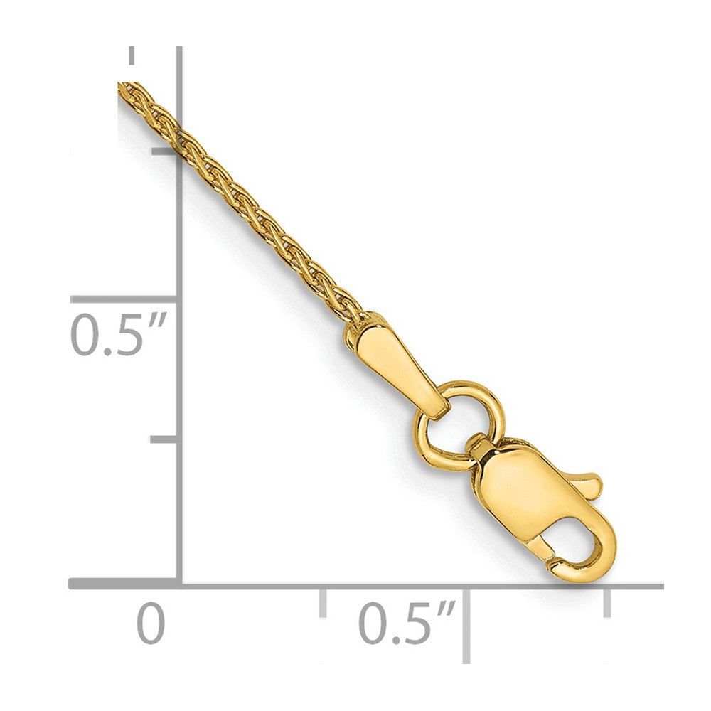 14K 1mm D/C Parisian Wheat Chain