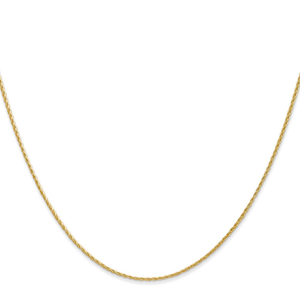 14K 1mm Round Parisian Wheat Chain