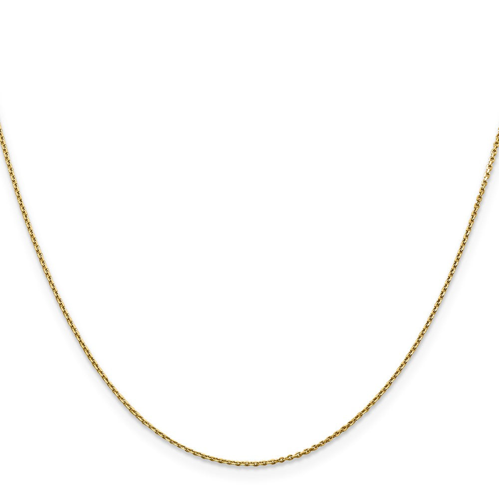 14k .9mm D/C Round Open Link Cable Chain