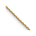 14k .9mm D/C Round Open Link Cable Chain