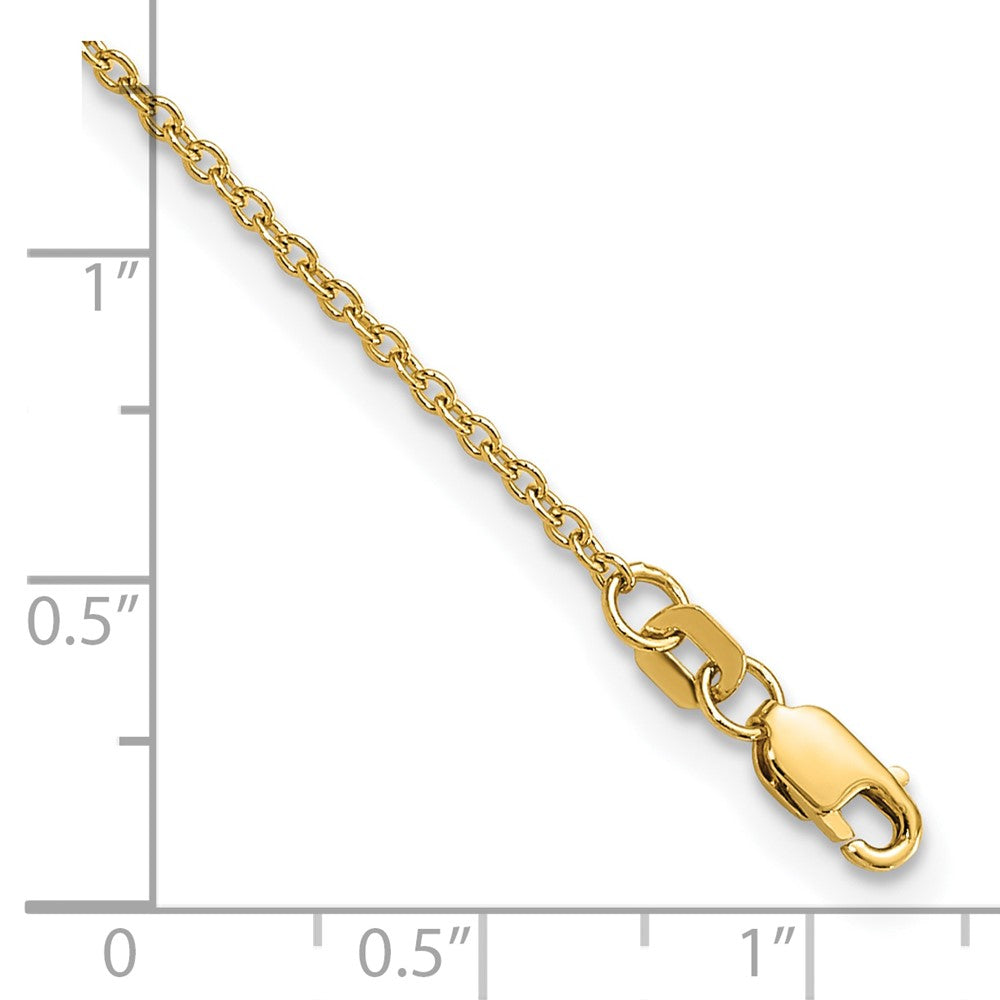 14k 1.4mm Forzantine Cable Chain
