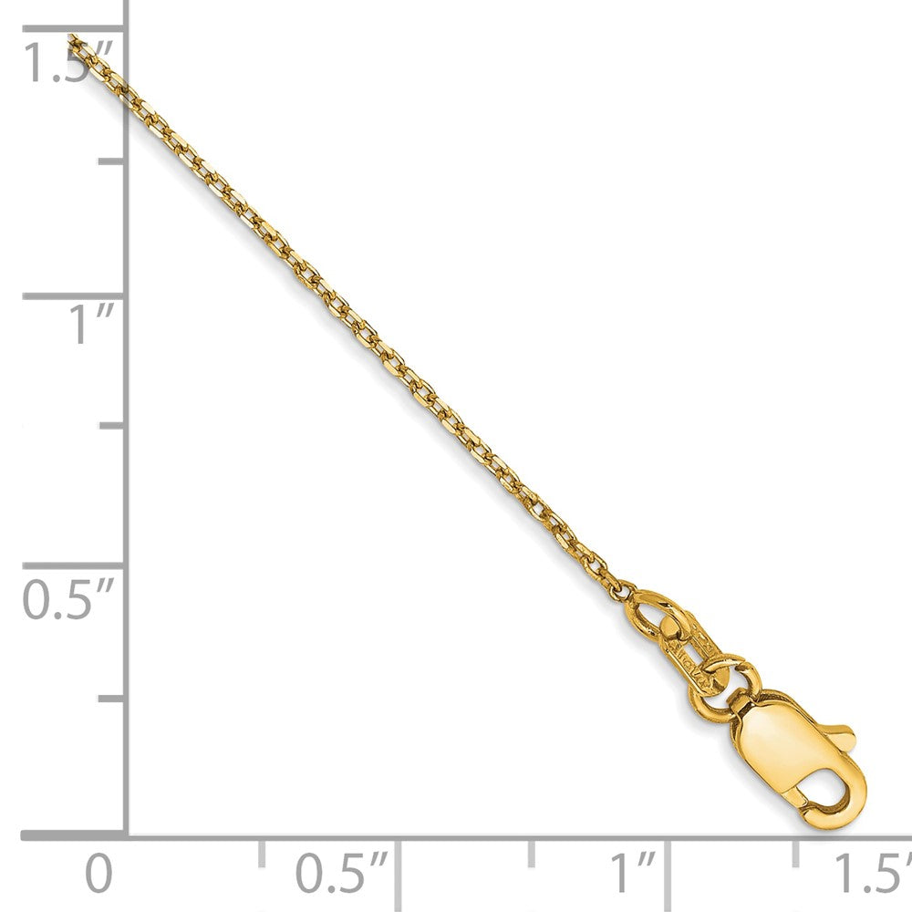 14k 1.0mm D/C Forzantine Cable Chain