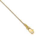 14k 1.0mm D/C Forzantine Cable Chain