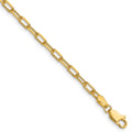 14k 3.0mm Solid Beveled Paperclip Chain