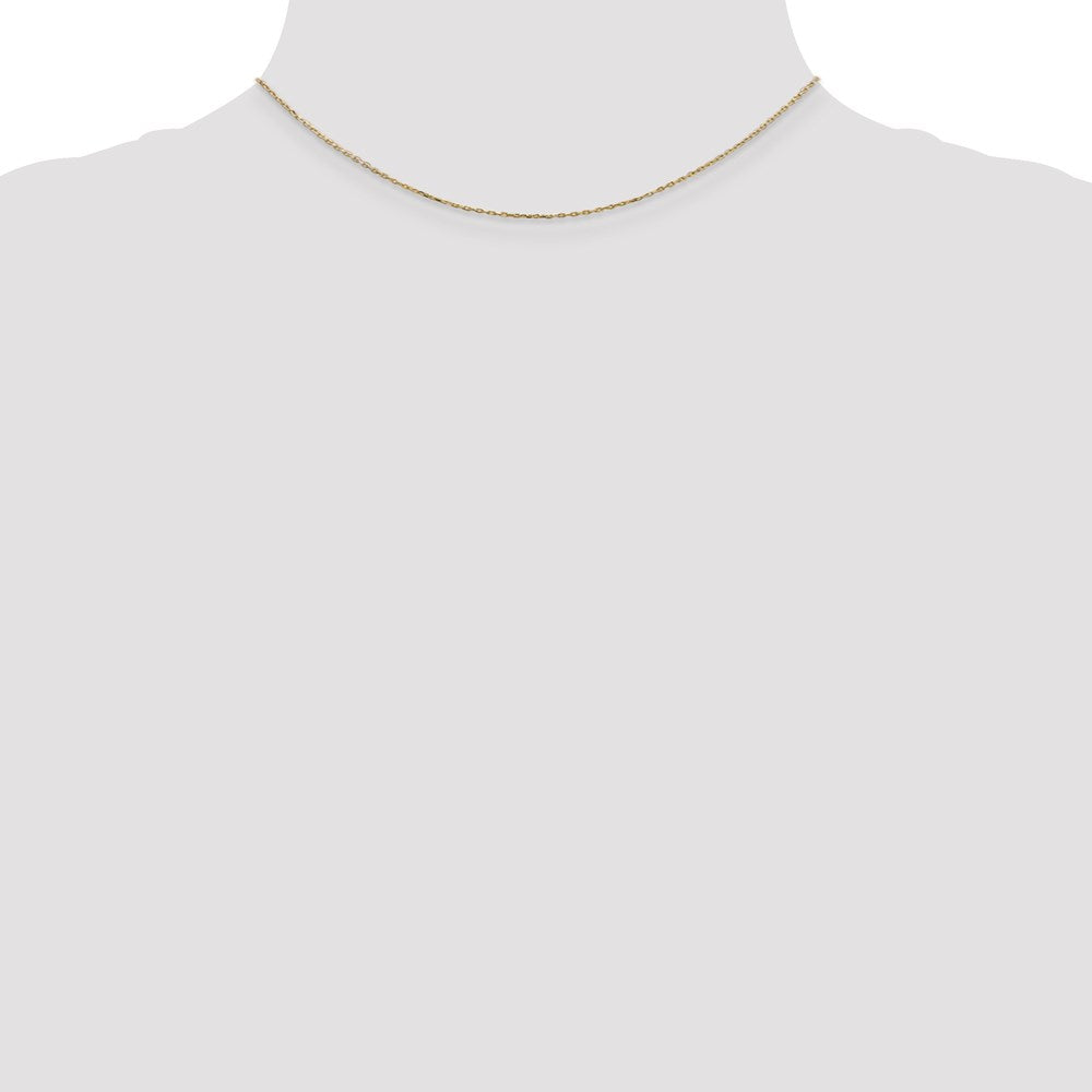 14k .8mm D/C Cable with Lobster Clasp Chain