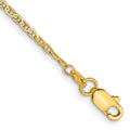 14k 1.5mm Lightweight Flat Anchor Link Pendant Chain