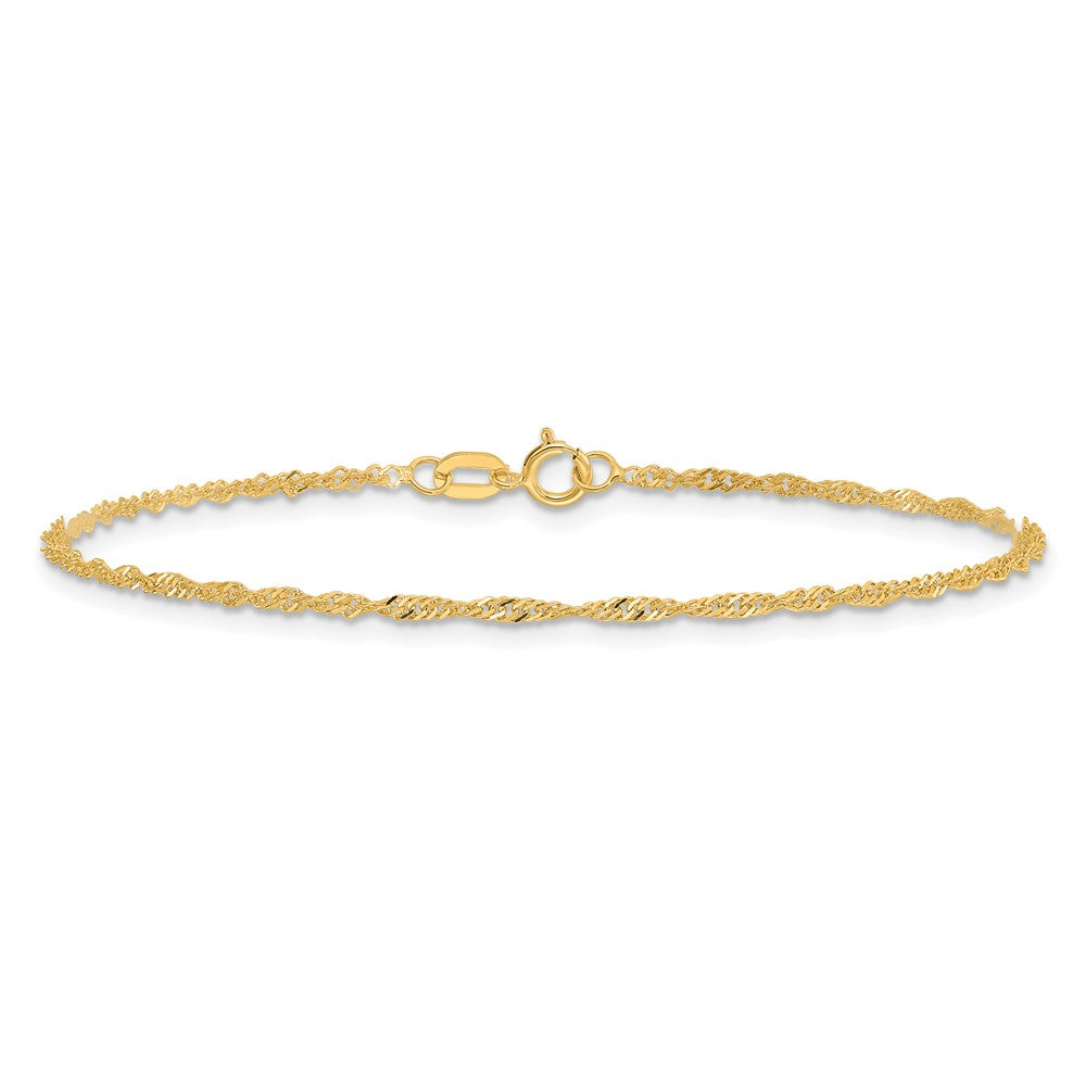 14k 1.4mm Singapore Chain