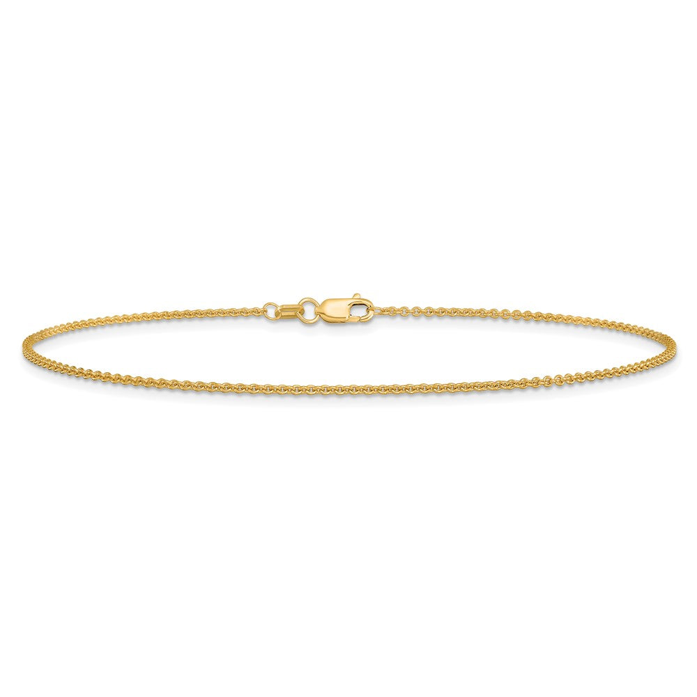 14k 1.4mm Round Open Link Cable Chain