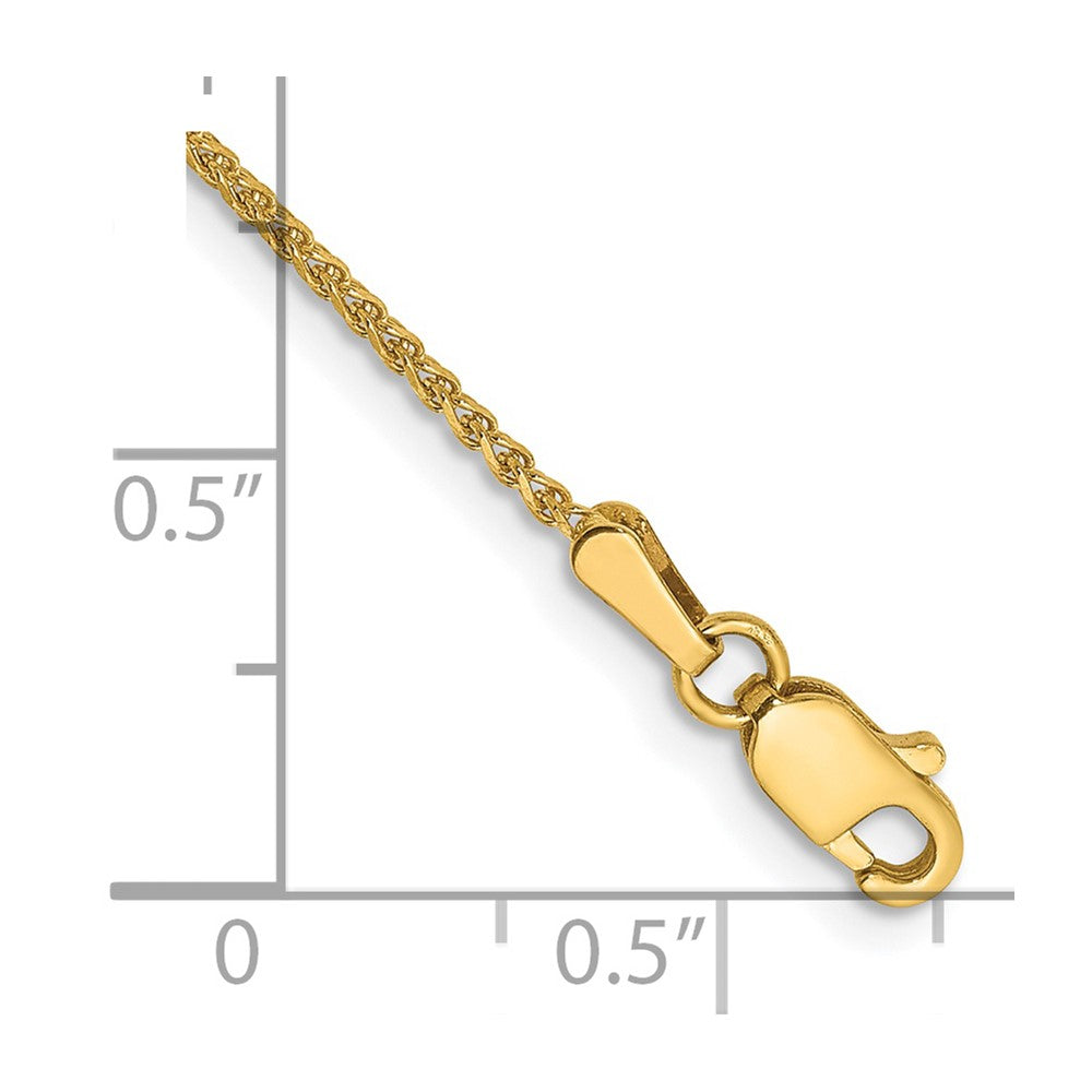 14k 1.25mm D/C Spiga Chain
