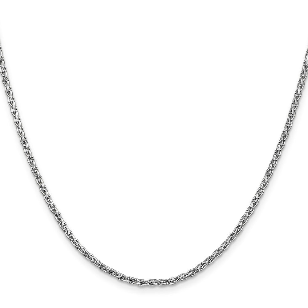 14k White Gold 2.25mm Parisian Wheat Chain