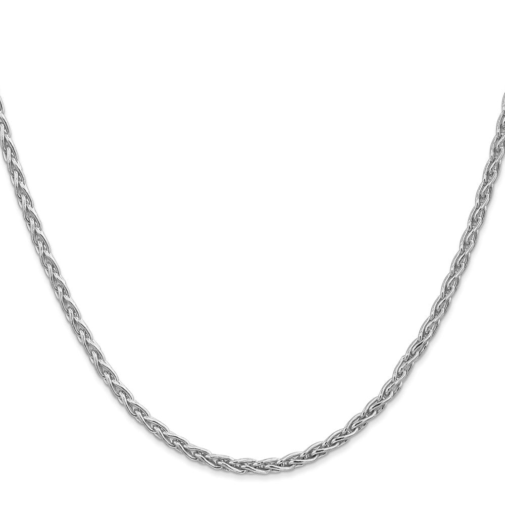 14k White Gold 3mm Parisian Wheat Chain