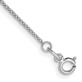 14k White Gold .9mm Cable with Spring Ring Clasp Chain