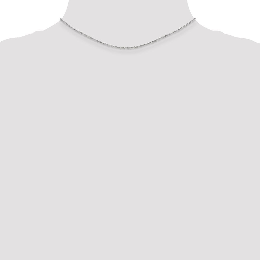 14k WG 1.3mm Heavy-Baby Rope Chain