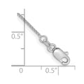 14k White Gold .85mm Spiga Chain