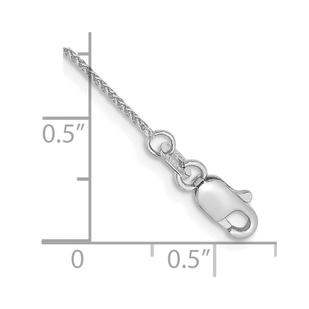 14k White Gold .85mm Spiga Chain