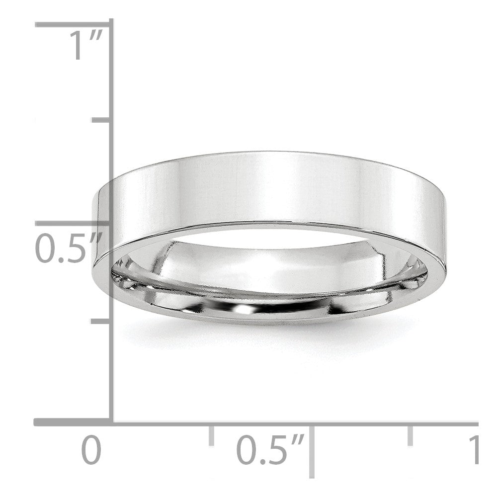 Platinum 5mm Comfort-Fit Flat Band
