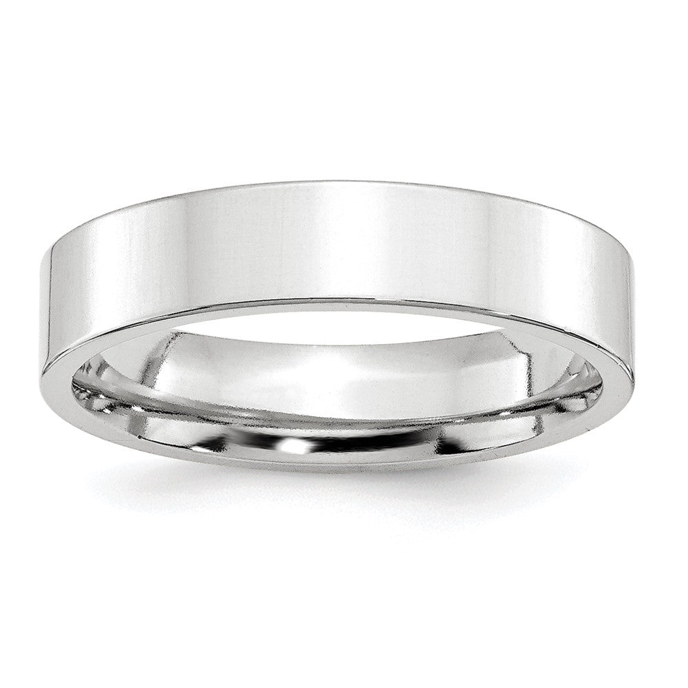 Platinum 5mm Comfort-Fit Flat Band