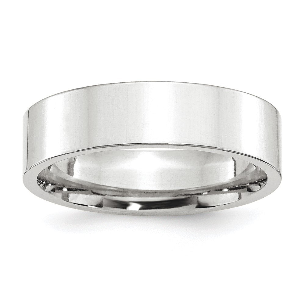 Platinum 6mm Flat Wedding Band
