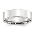 Platinum 6mm Flat Wedding Band