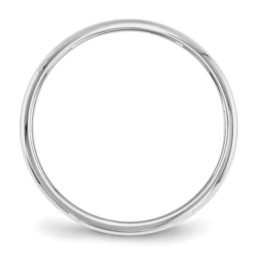 Platinum 2mm Half-Round Wedding Band