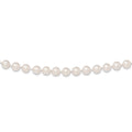 14k 8-9mm Round White Saltwater Akoya Cultured Pearl Necklace