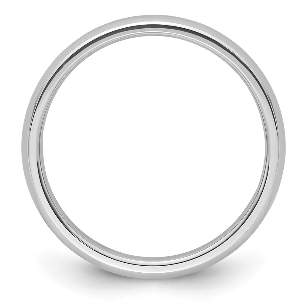 Platinum 3mm Half-Round Comfort Fit Lightweight Band