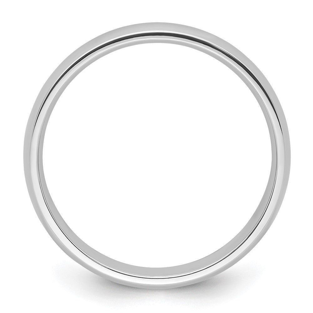 Platinum 4mm Half-Round Comfort Fit Lightweight Band