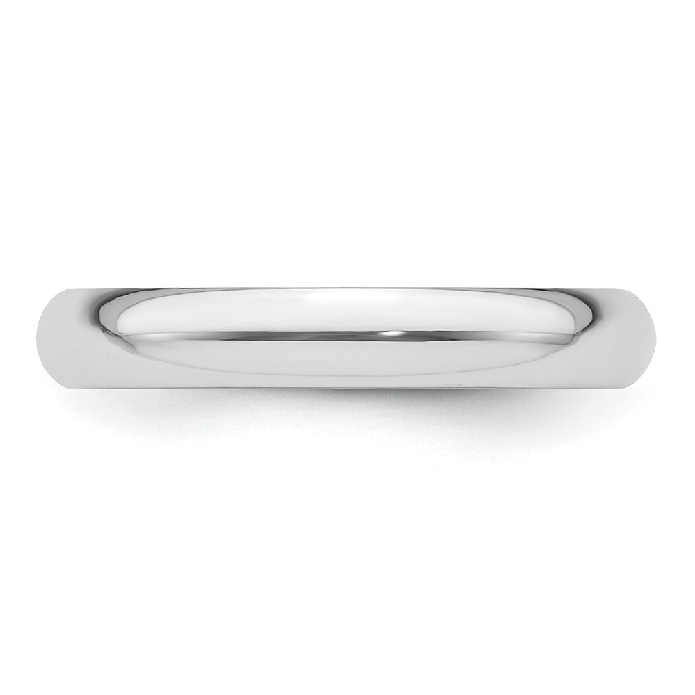 Platinum 3mm Half-Round Featherweight Band