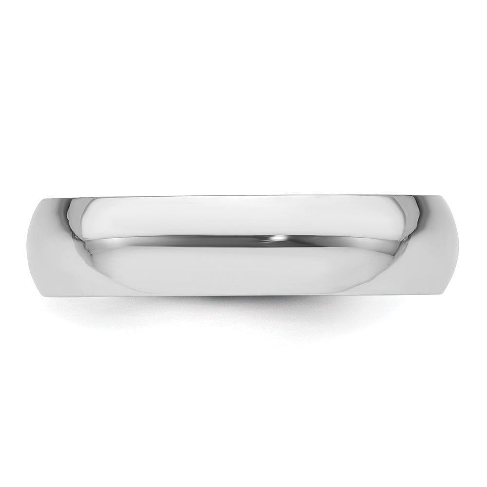 Platinum 5mm Half-Round Featherweight Band