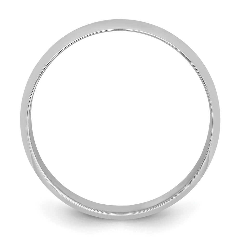 Platinum 8mm Half-Round Featherweight Band