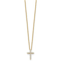 10k Diamond Cross Necklace