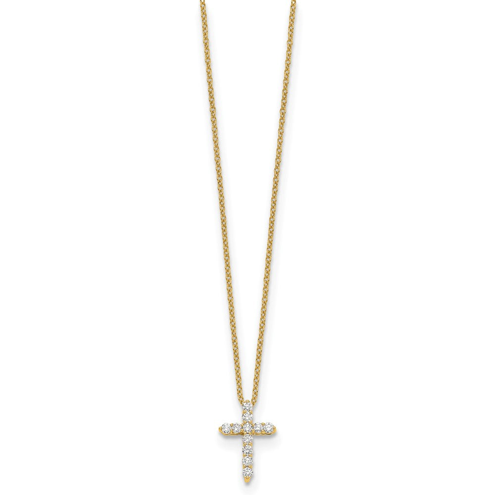 10k Diamond Cross Necklace