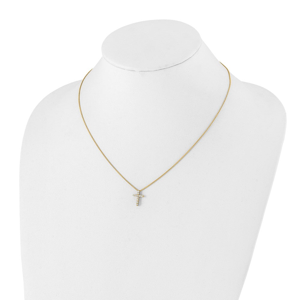 14k Diamond Cross 18 inch Necklace