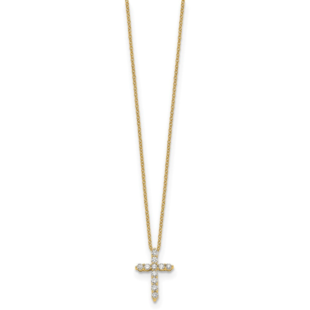 10k Diamond Cross Necklace