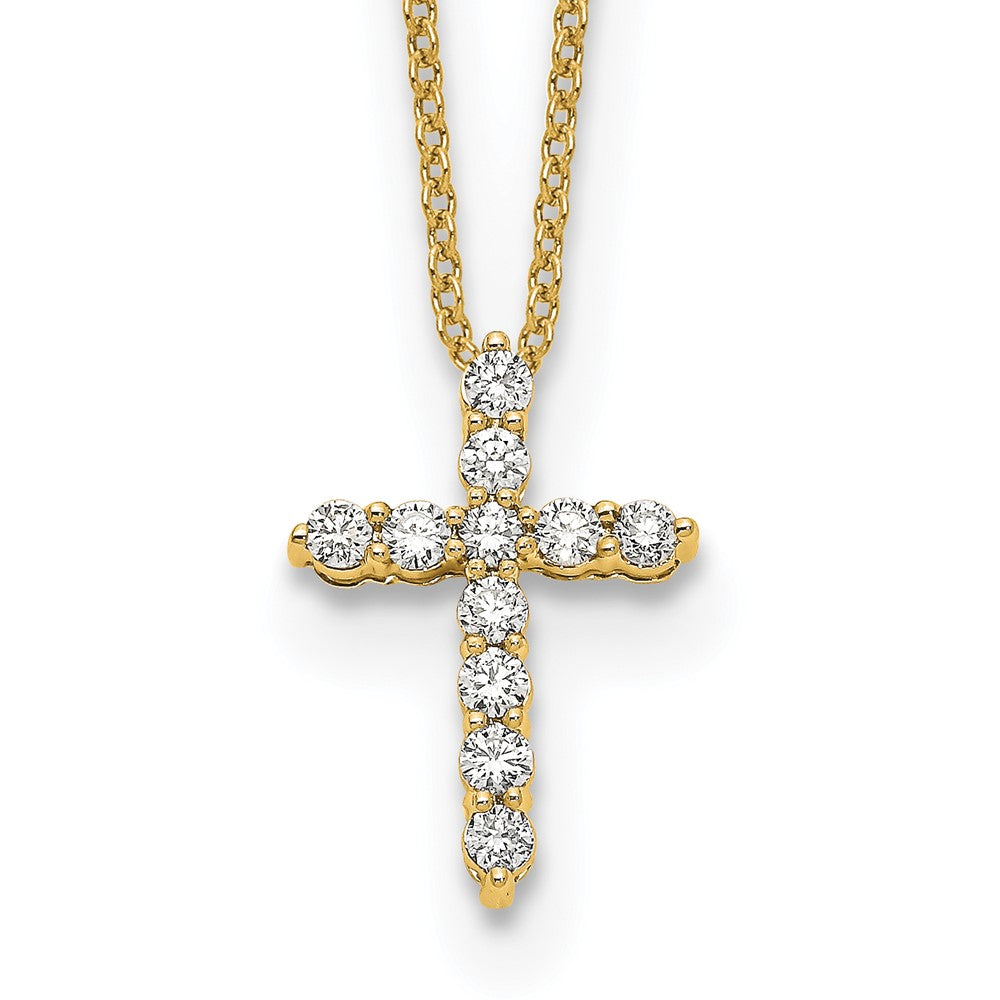 10k Diamond Cross Necklace