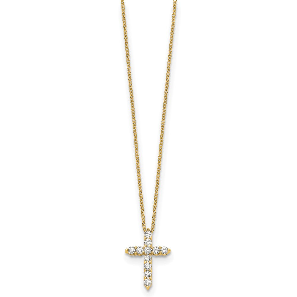 10k Diamond Cross Necklace