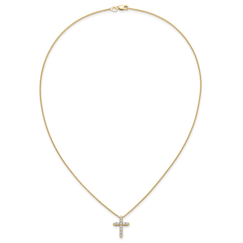 10k Diamond Cross Necklace