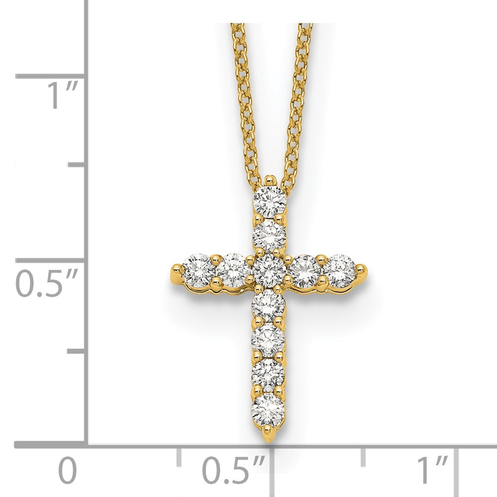 10k Diamond Cross Necklace