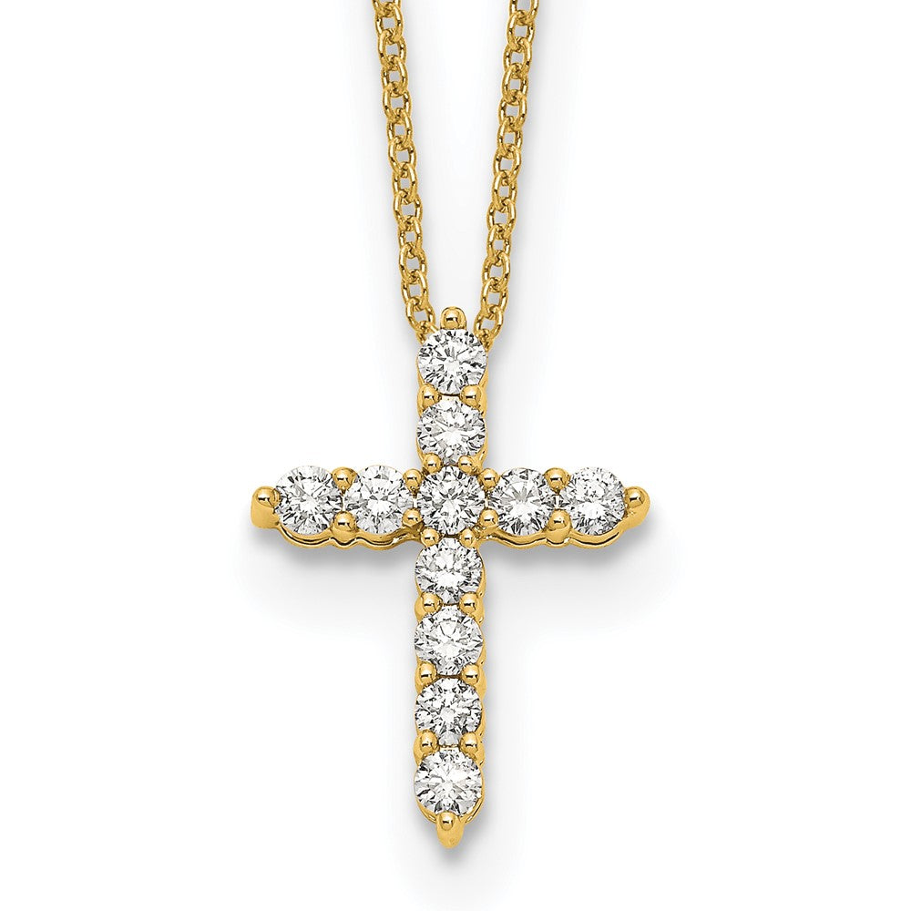 10k Diamond Cross Necklace