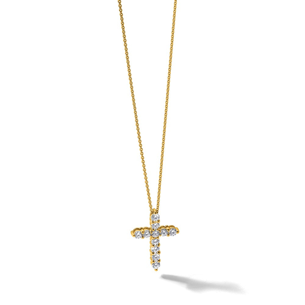 14k Diamond Cross 18 inch Necklace