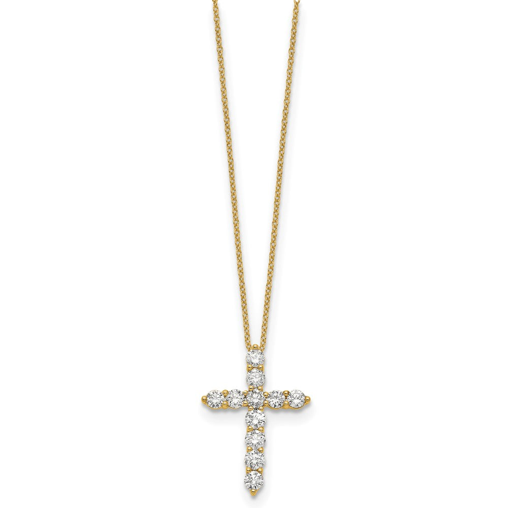 14k Diamond Cross 18 inch Necklace
