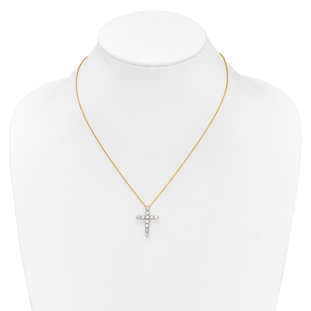 14k Diamond Cross 18 inch Necklace