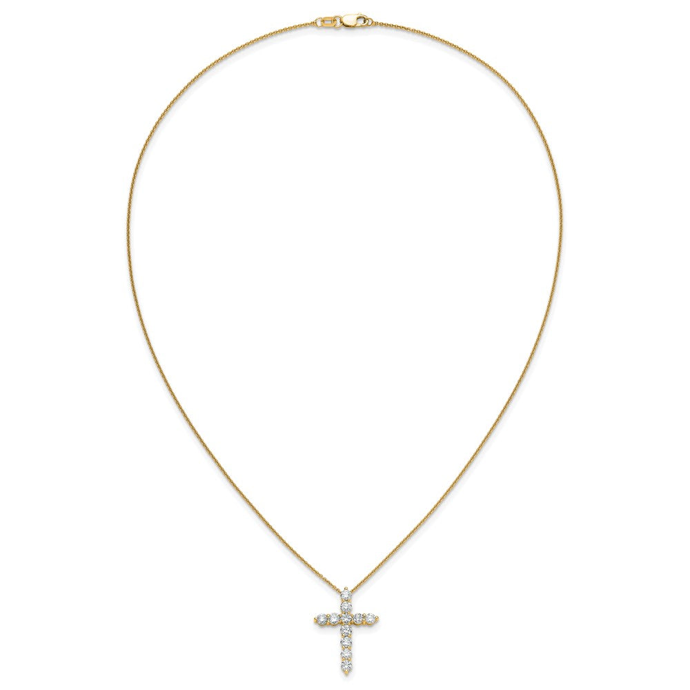 14k Diamond Cross 18 inch Necklace