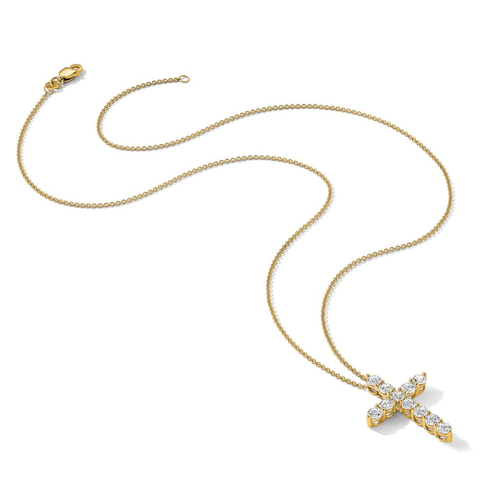 14k Diamond Cross 18 inch Necklace