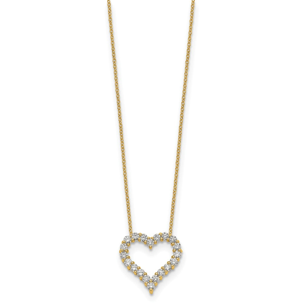 14k Diamond Heart 18 inch Necklace