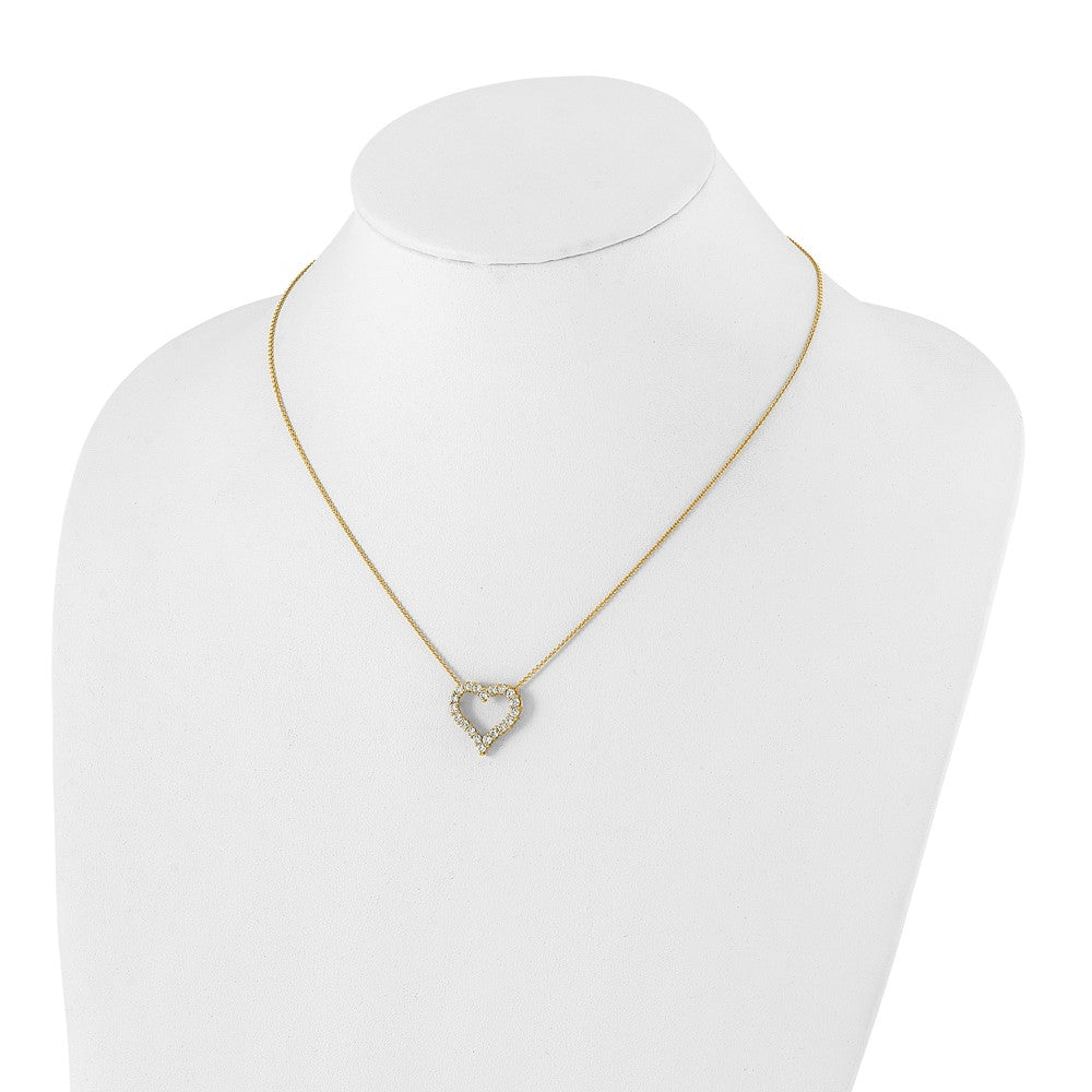 14k Diamond Heart 18 inch Necklace